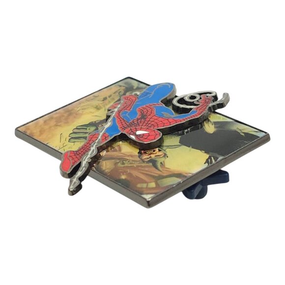 Universal Studios Pin Trading 2008 Spider-Man VS Rhino Enamel 3-D Pin Pinback - Picture 6 of 12